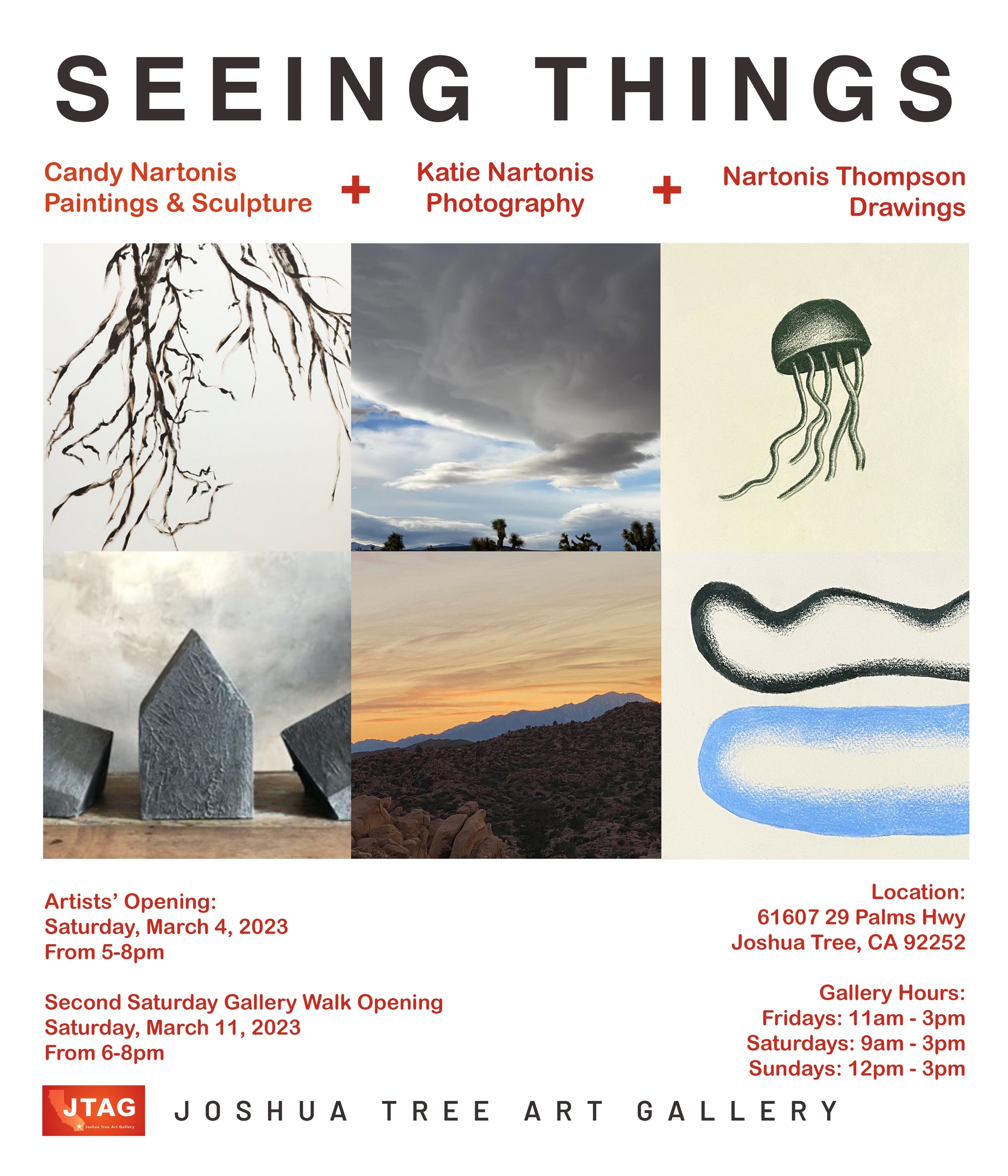
          
            SEEING THINGS: Candy Nartonis, Katie Nartonis and Nartonis Thompson
          
        