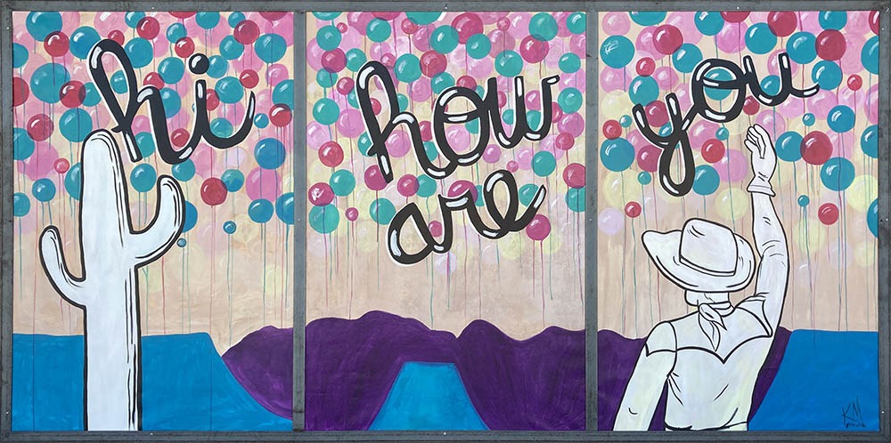 
          
            Mural IV: Hi, How Are You by Kate McCabe
          
        