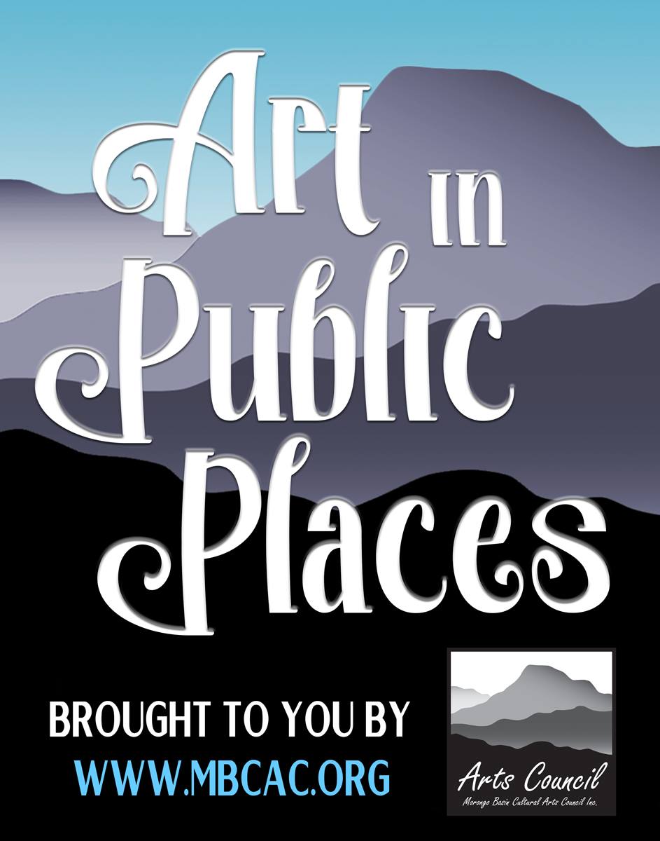 Art in Public Places logo with the words Brought to you by www.mbcac.org